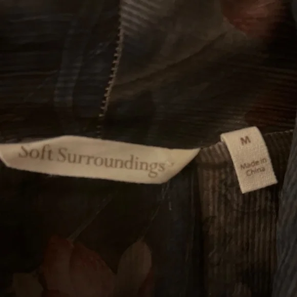 COLDWATER CREEK Foral Cascading Sweater Jacket - Picture 6 of 6